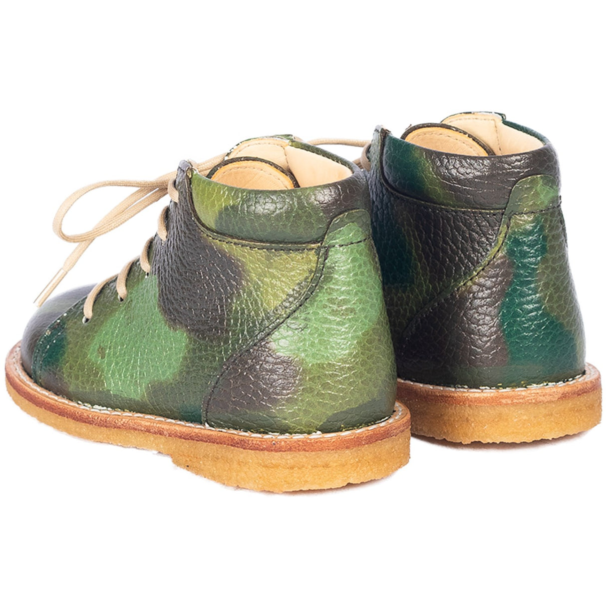 Angulus Camo Print Klassisk Börjar Snöresko Med Print