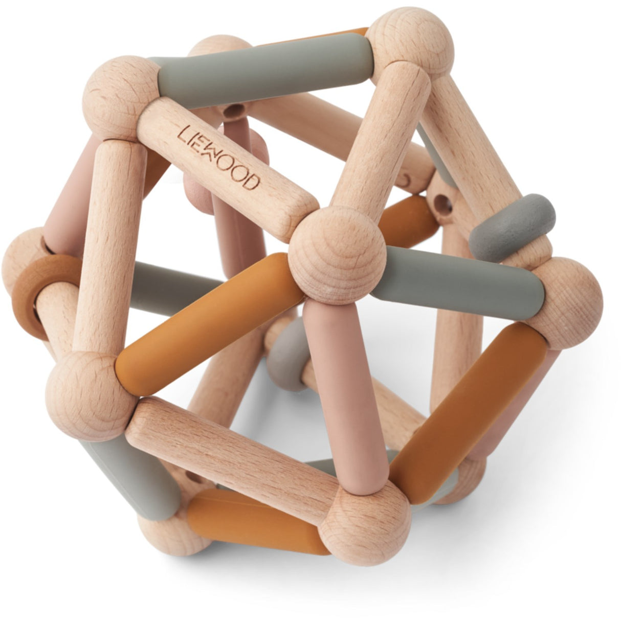 LIEWOOD Mustard Multi Mix Annemette Bebis Rattle Motoric Toy