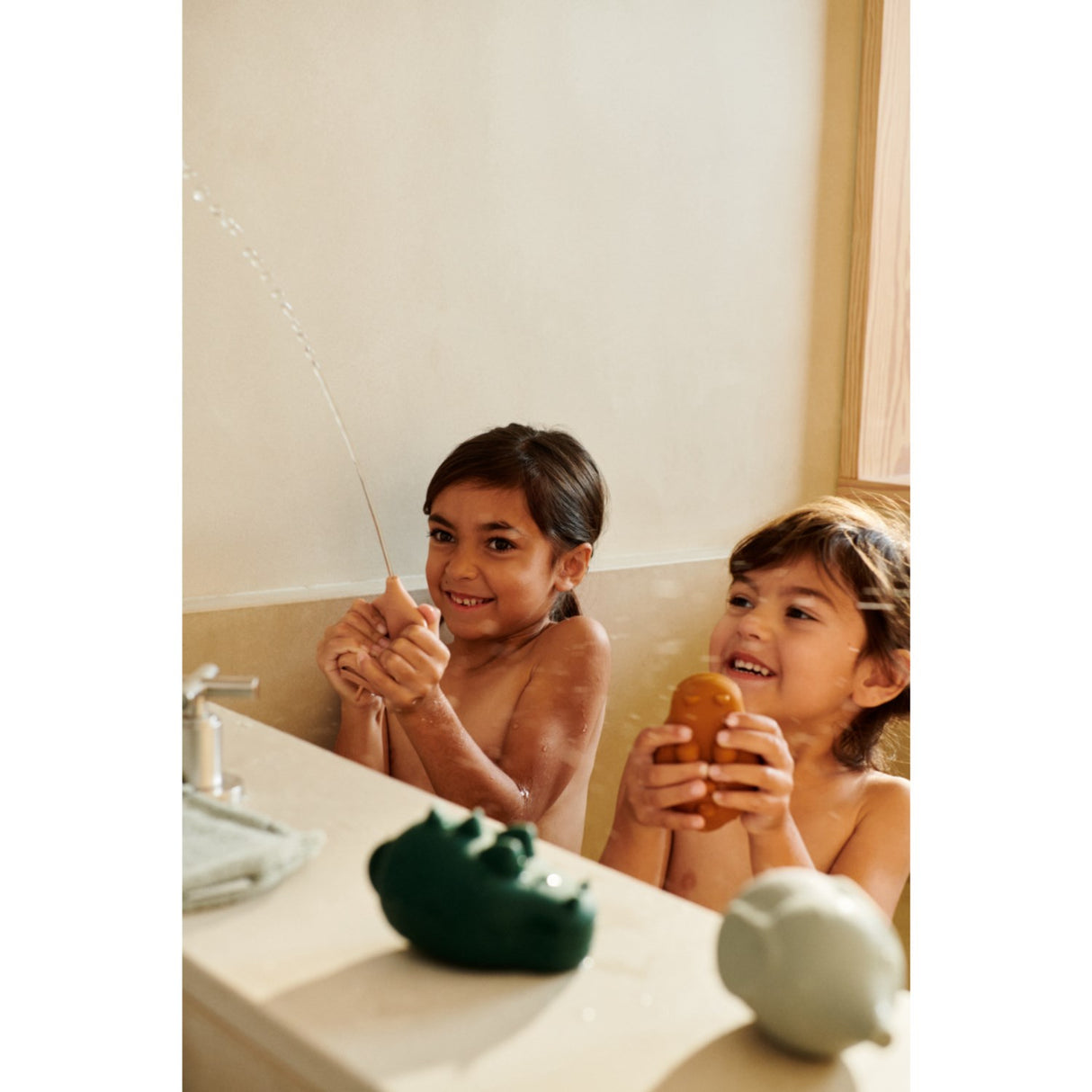 LIEWOOD Dove Blue Multi Mix Carolina Squeezy Bath Toy 4-Pack