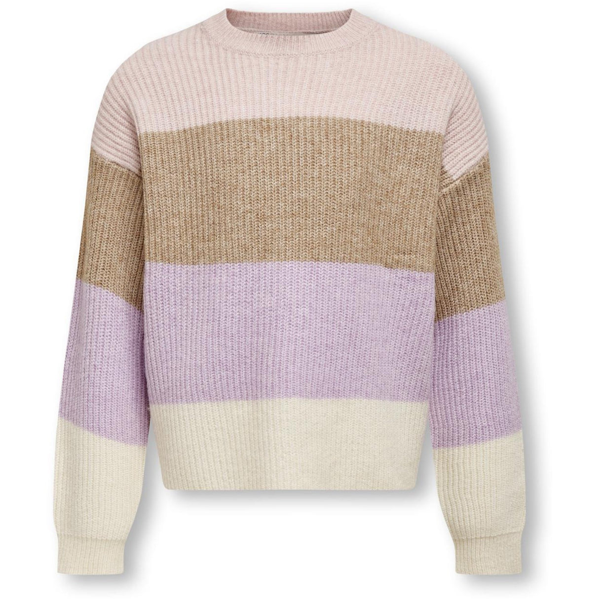 barn ONLY Sepia Rose Sandy Stripe Stickad Blus Noos