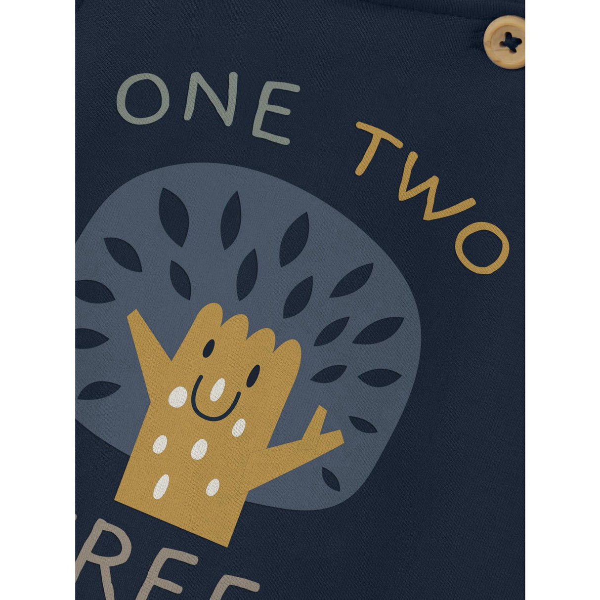 Name It Dark Sapphire Tree Vonne Sweat Överall