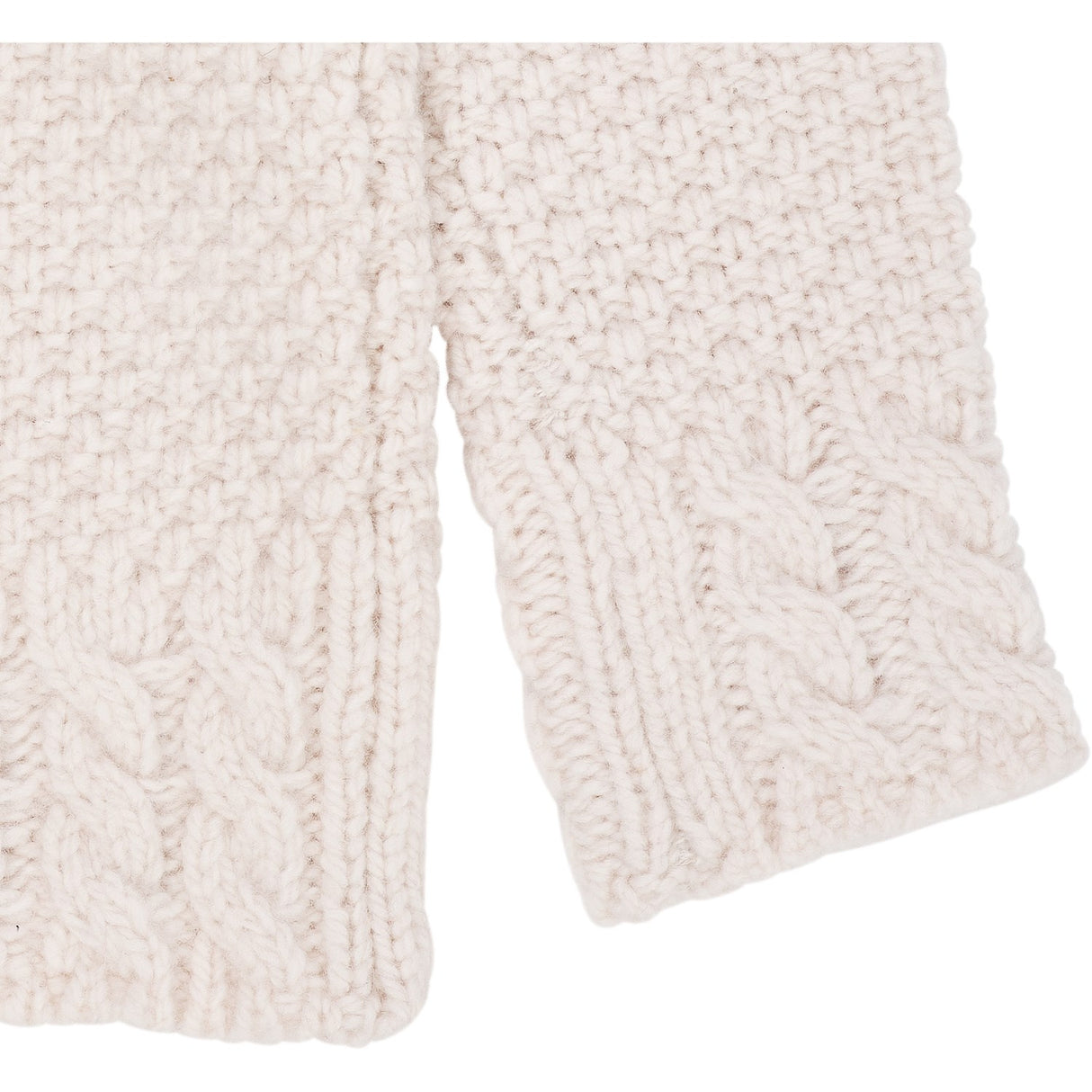 Copenhagen Colors Cream Cardigan i Lammull M. Rosett Emb