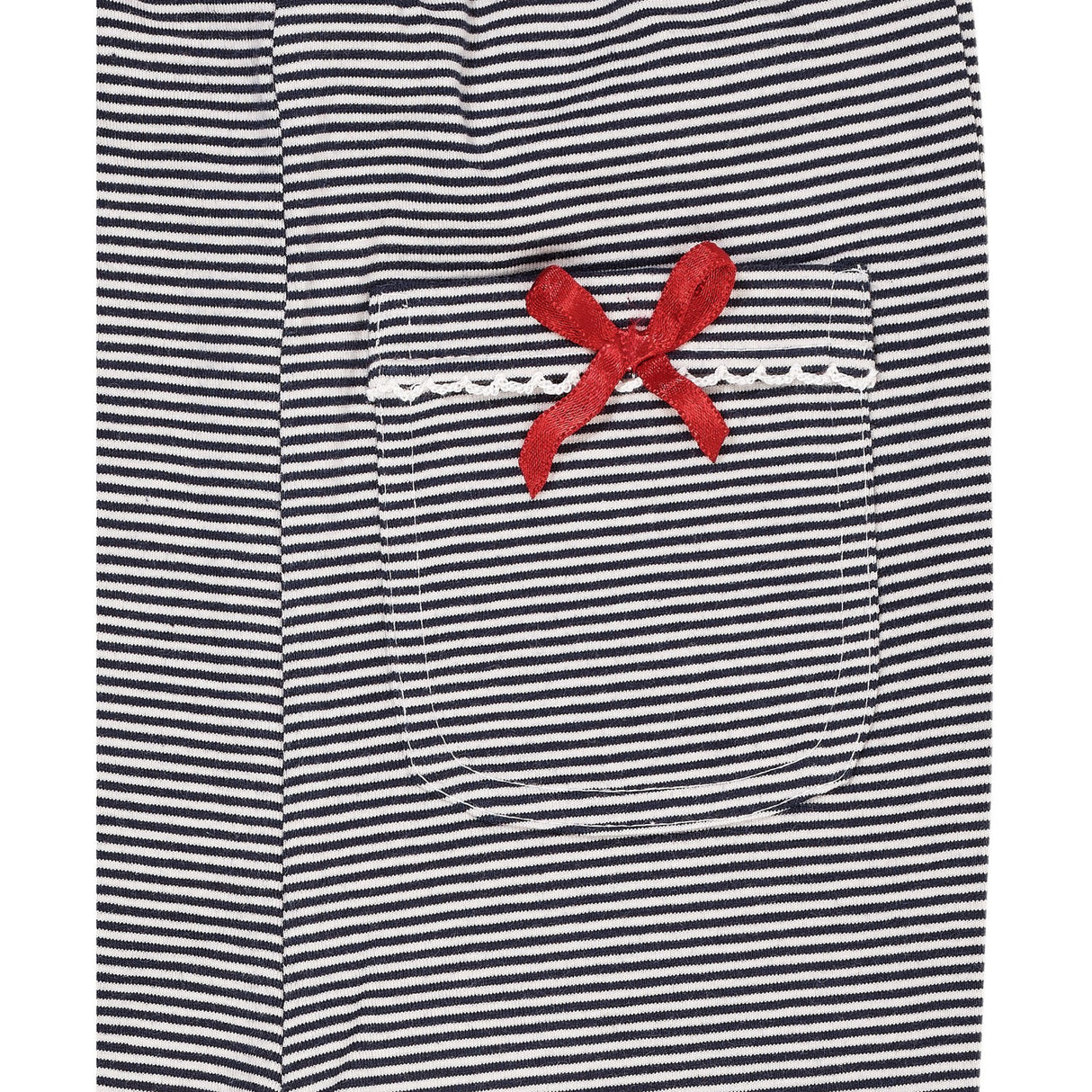 Copenhagen Colors Navy/Cream Stripe Striped Flare Byxor