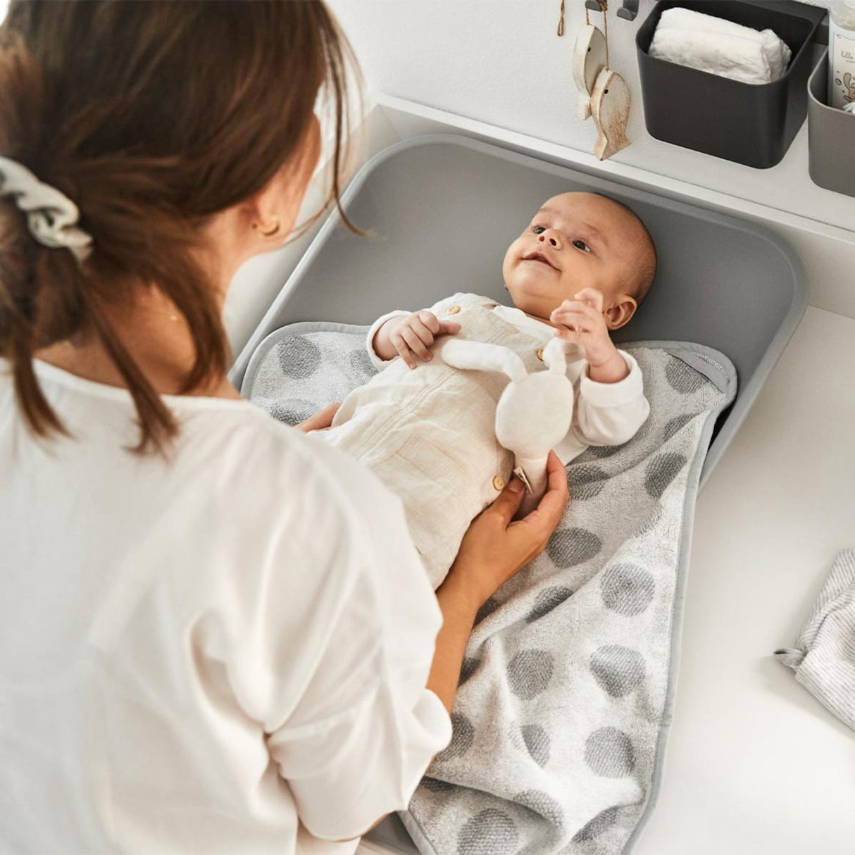 Leander Matty Skötbädd Pearl Grey