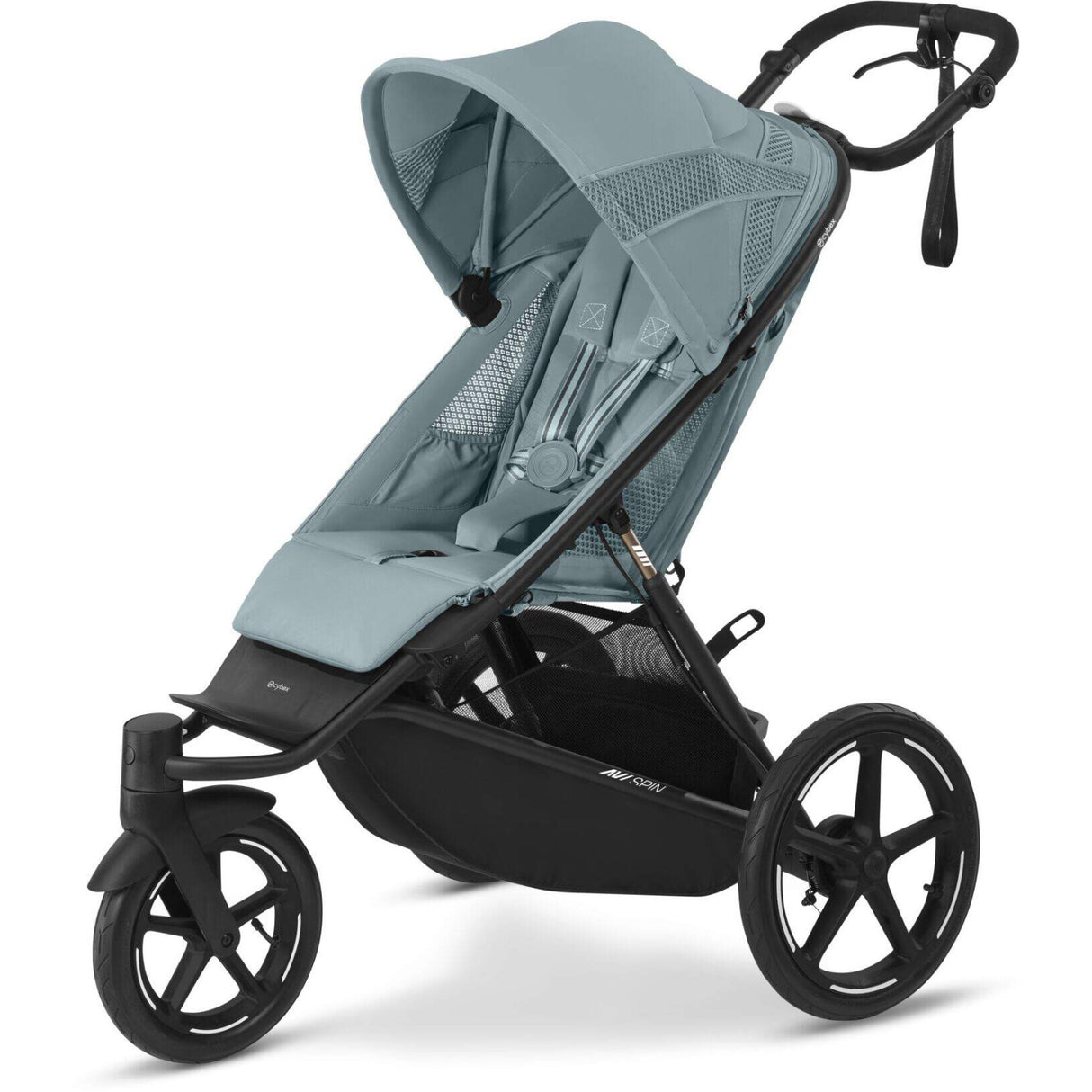Cybex Avi Spin BLK Barnvagn Stormy Blue light blue