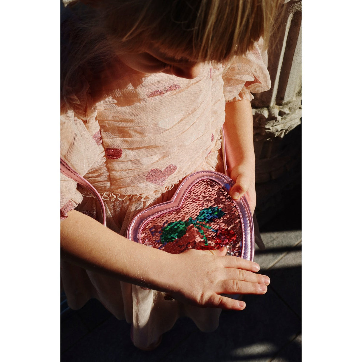 Konges Sløjd Rose Tut Heart Sequin Bag