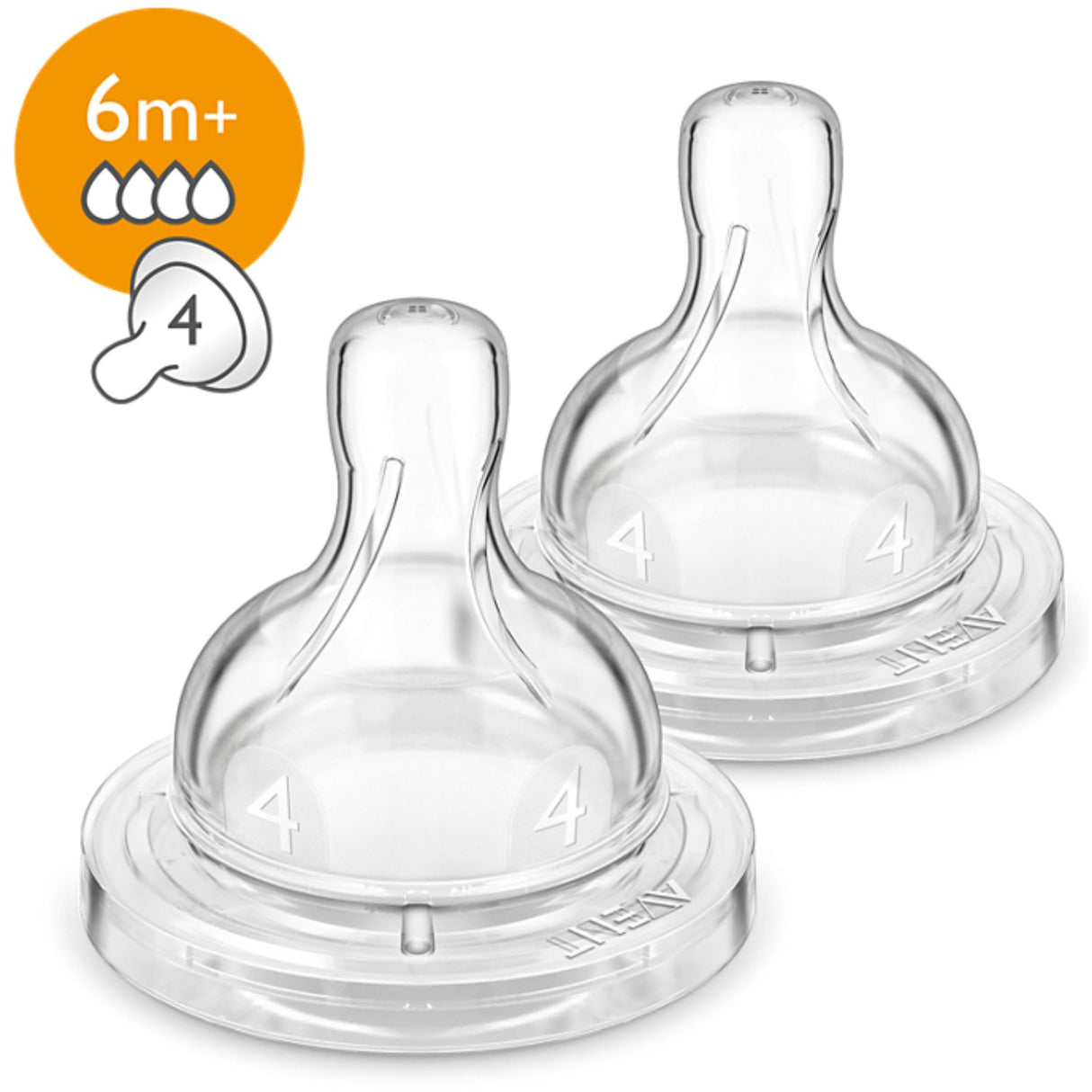 Philips Avent Nappflaskhuvuden Anti-kolik 6 mdr 2-pak