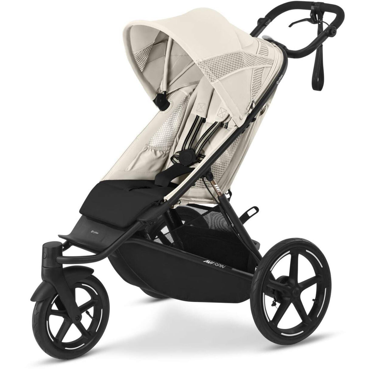 Cybex Avi Spin BLK Barnvagn Seashell Beige Light Beige