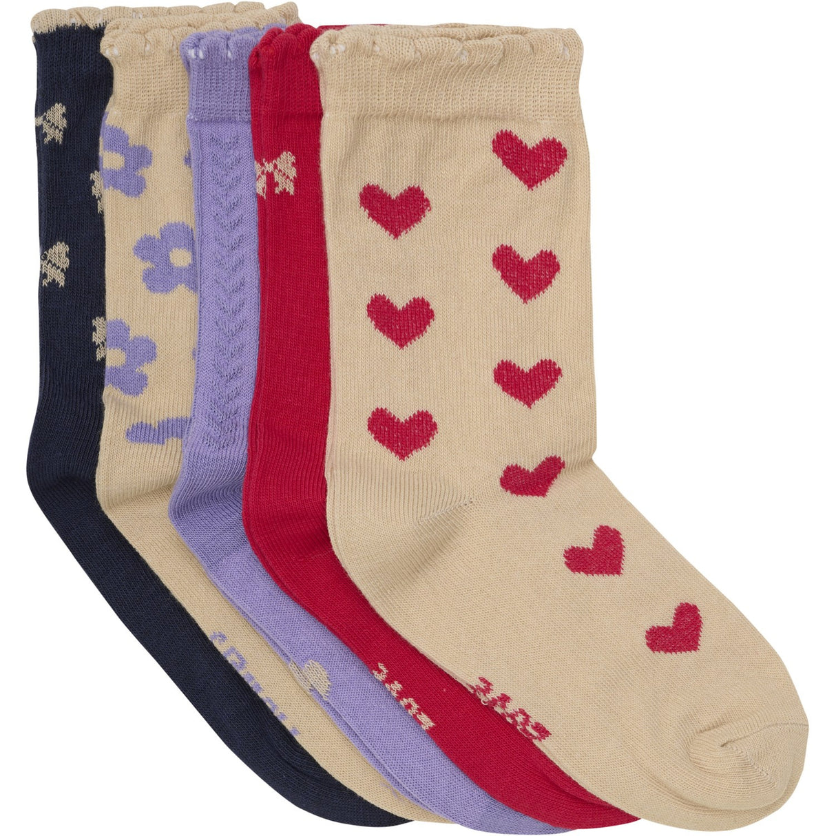 Minymo Red Strumpor 5-pack