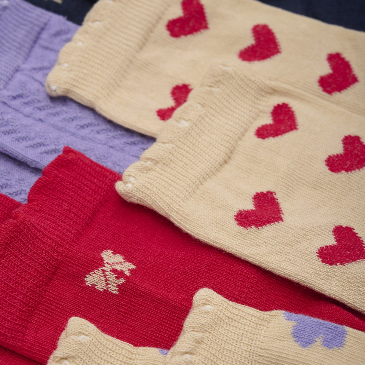 Minymo Red Strumpor 5-pack