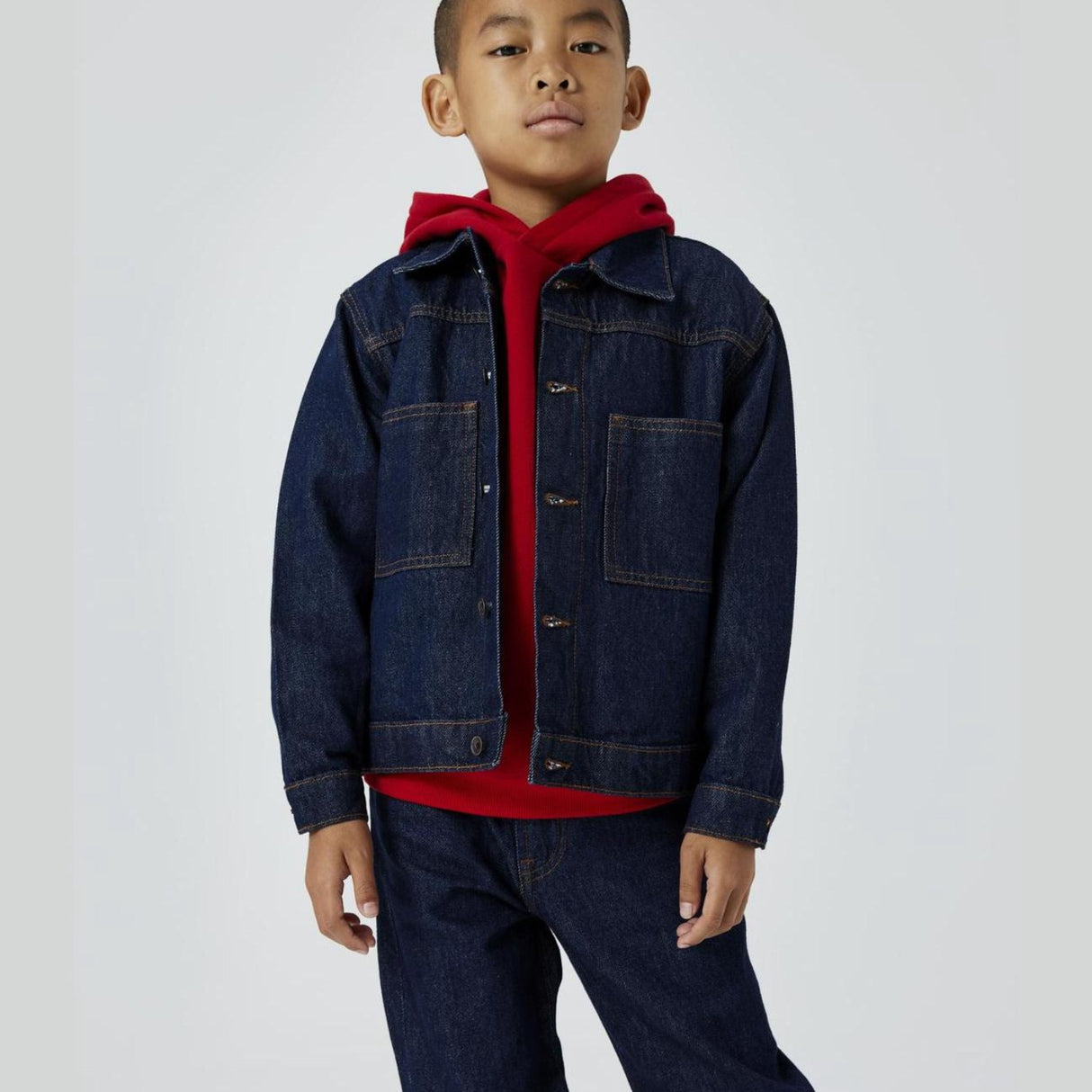 Name It Dark Blue Denim Unwashed Reese Denim Jacka