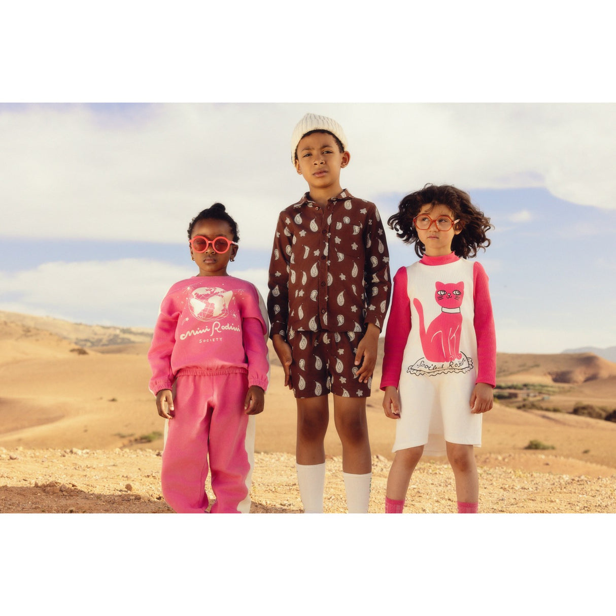 Mini Rodini White Cat Sp Klänning