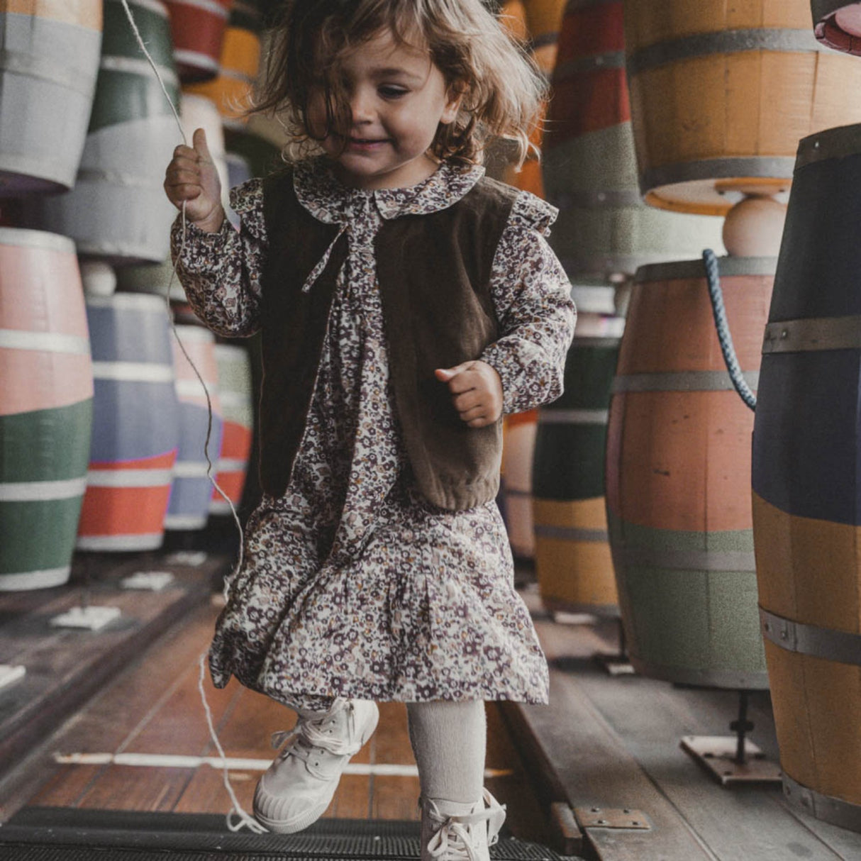 That's Mine Flora Bunnies Rose Taupe Natascha Klänning