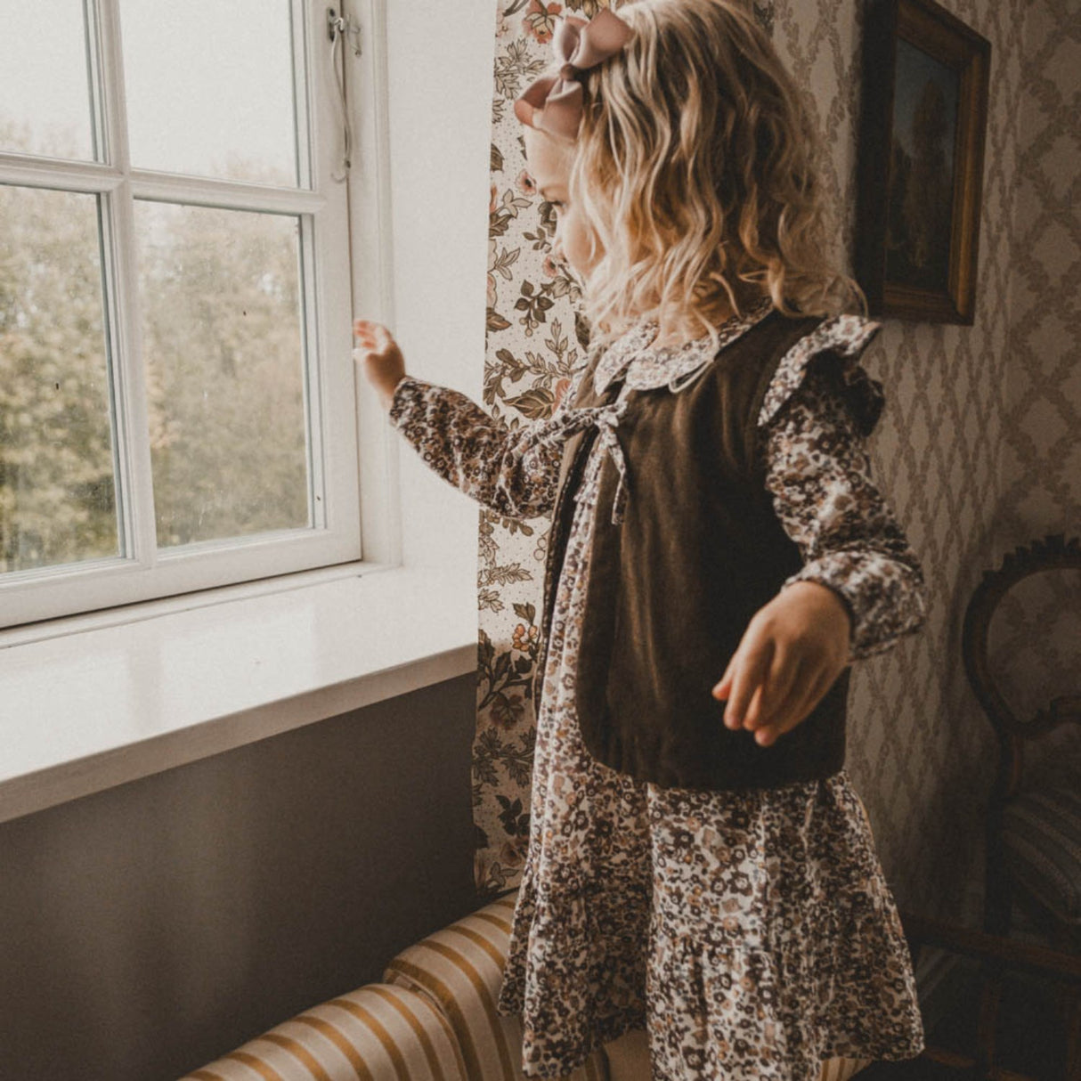 That's Mine Flora Bunnies Rose Taupe Natascha Klänning