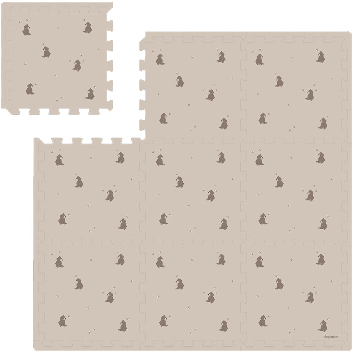 That's Mine Bees and bears Alva Foam Play Mat Square