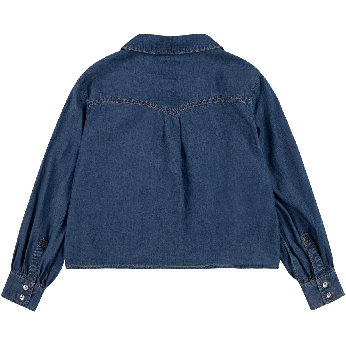 Levi's BLUE Western Peasant Denim Skjorta