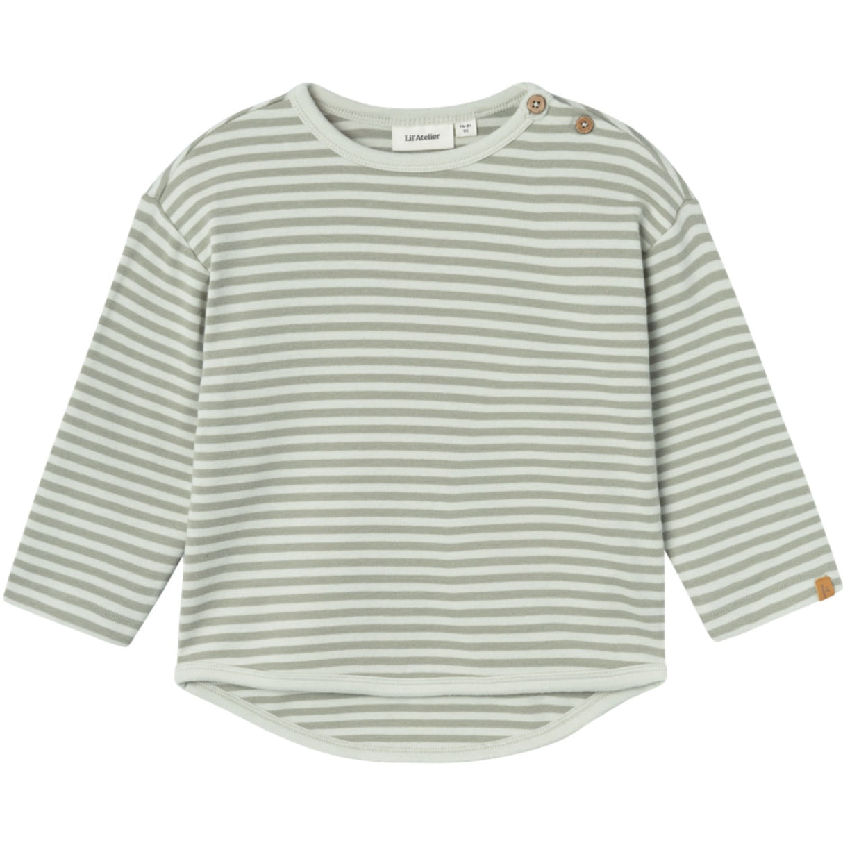 Lil'Atelier Green Tint Geo Alk Blus