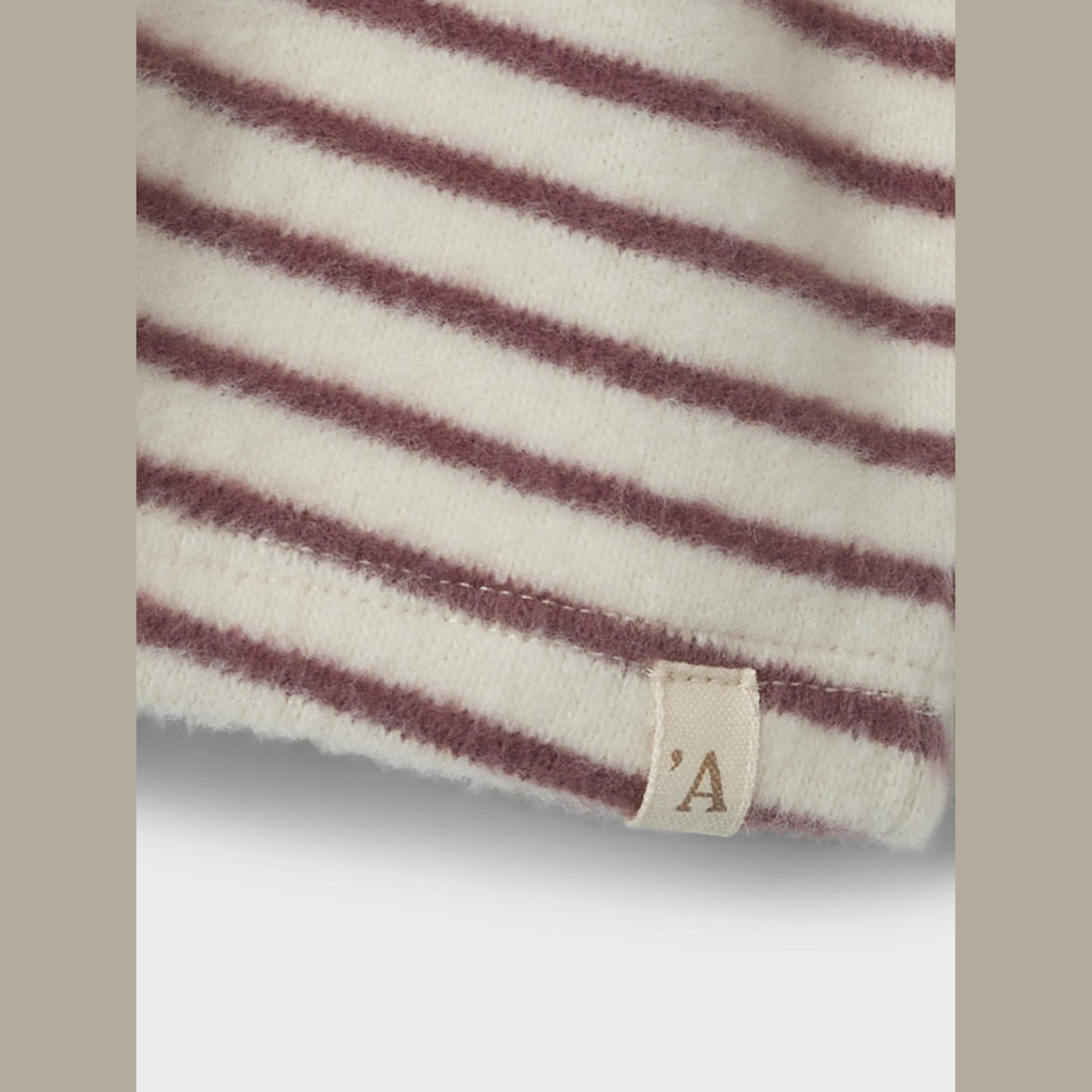 Lil'Atelier Birch Rosebrown Thoro Body Klänning Stripe