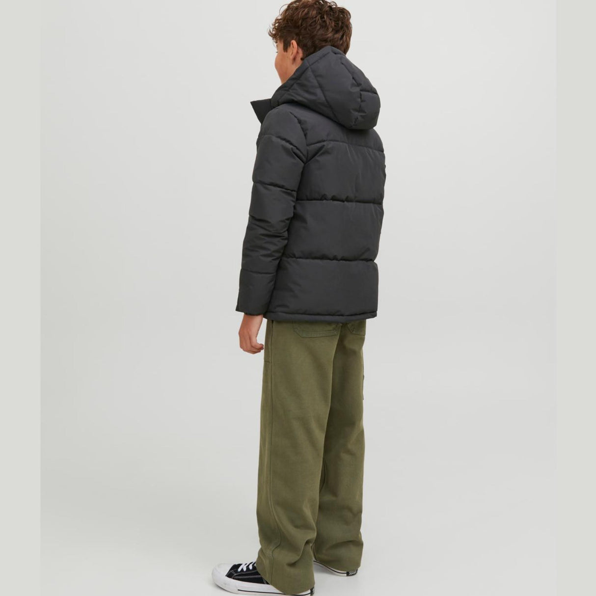 Jack & Jones Junior Black Cospeed Puffer Jacka