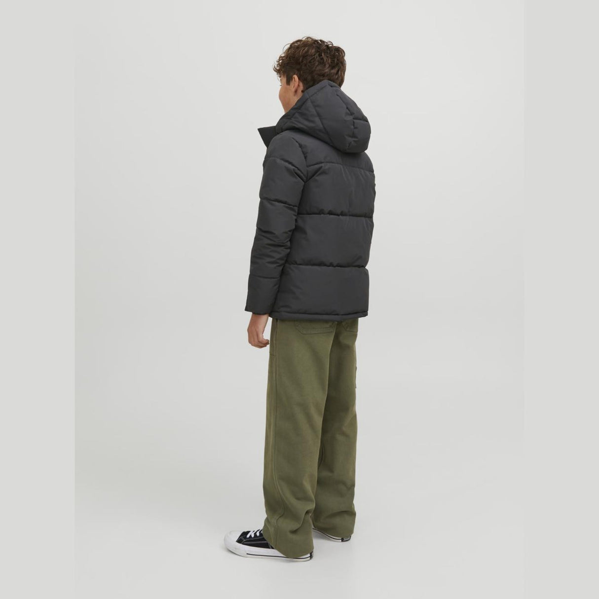 Jack & Jones Junior Black Cospeed Puffer Jacka
