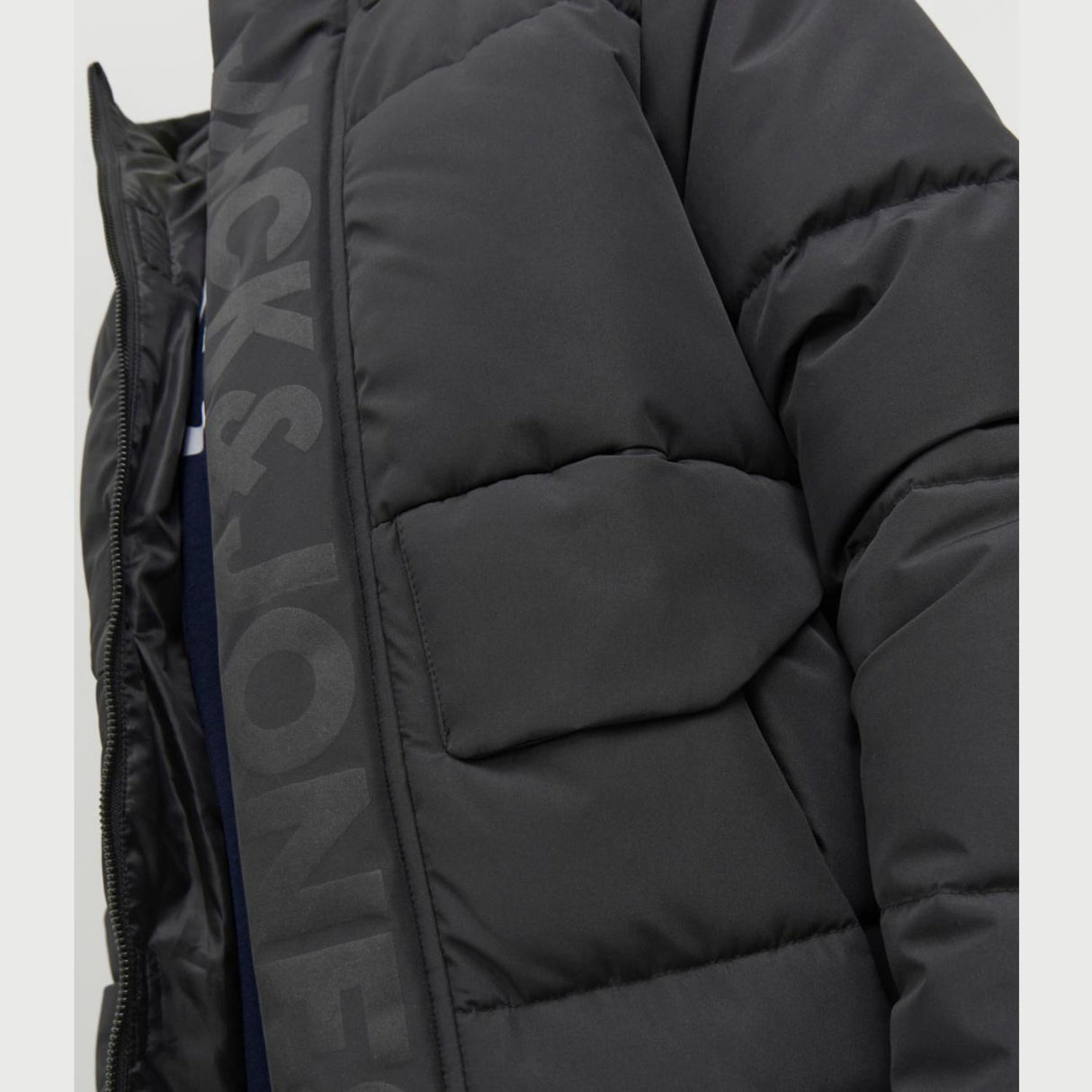Jack & Jones Junior Black Cospeed Puffer Jacka