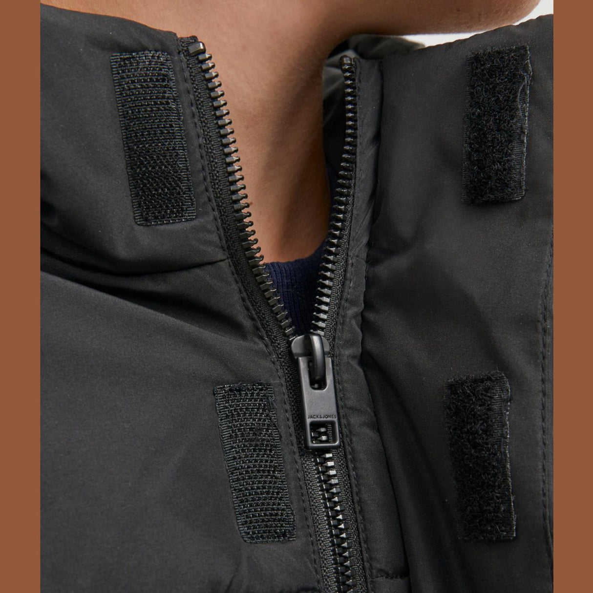 Jack & Jones Junior Black Cospeed Puffer Jacka