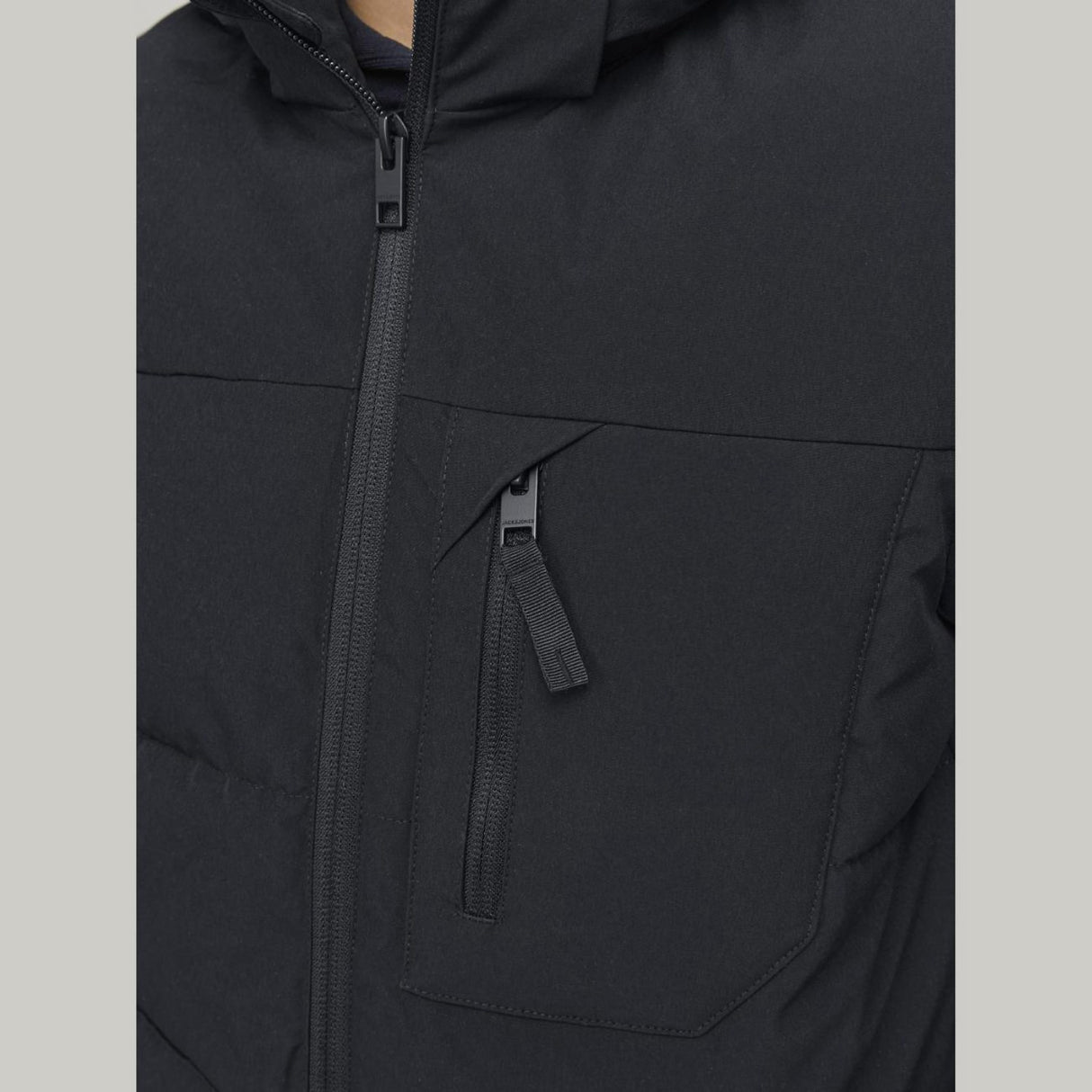 Jack & Jones Junior Black Eotto Puffer Jacka