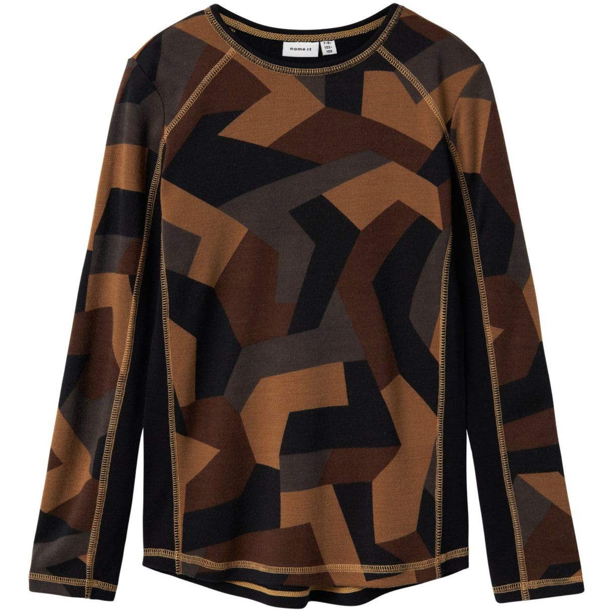 Name It Black AOP Willto Ull Blus