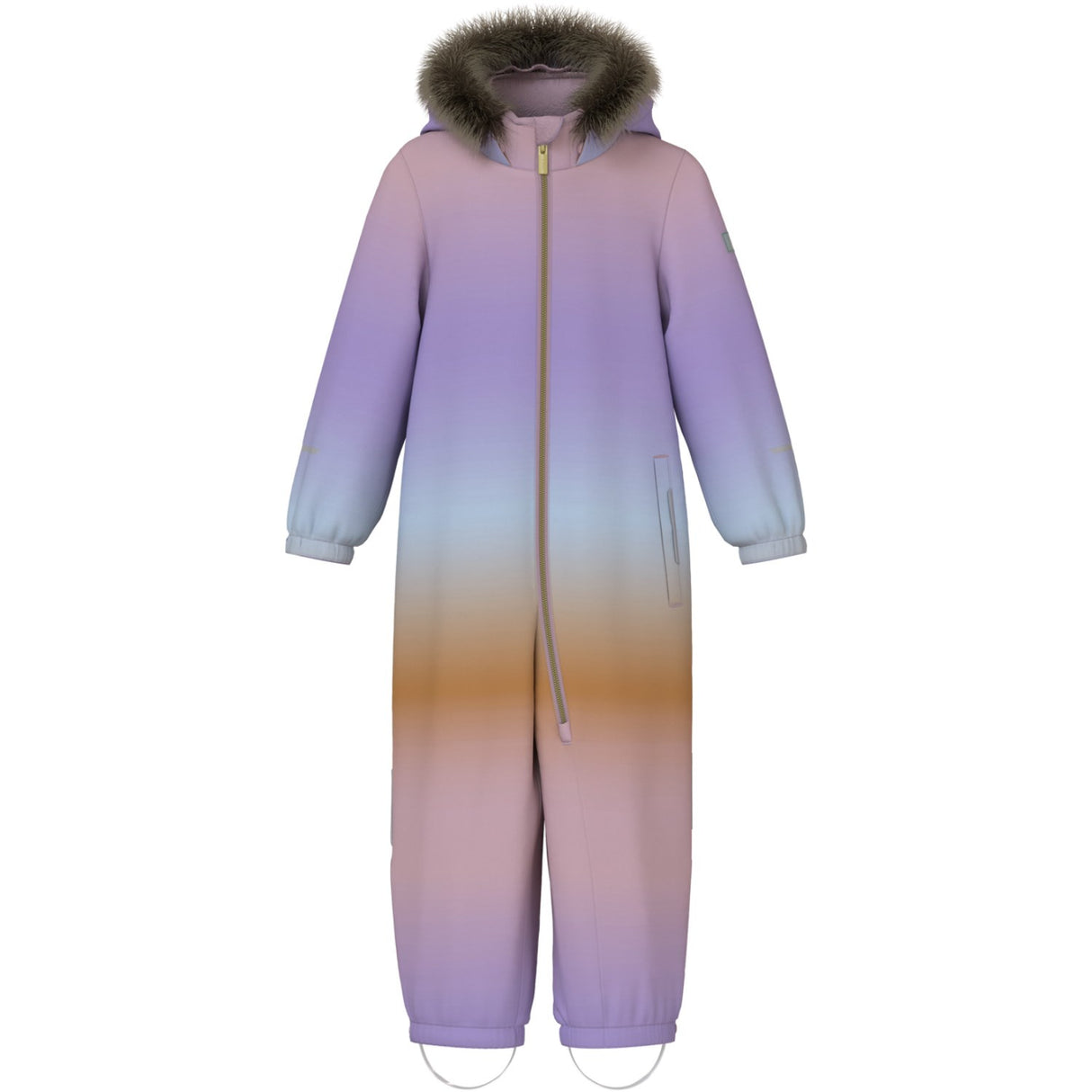 Name It Subdued Blue Flow Snow10 Vinteroverall AOP Fo Noos