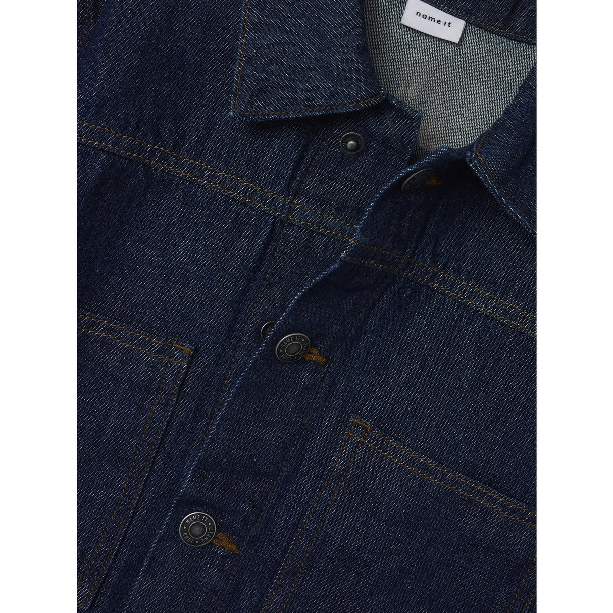 Name It Dark Blue Denim Unwashed Reese Denim Jacka