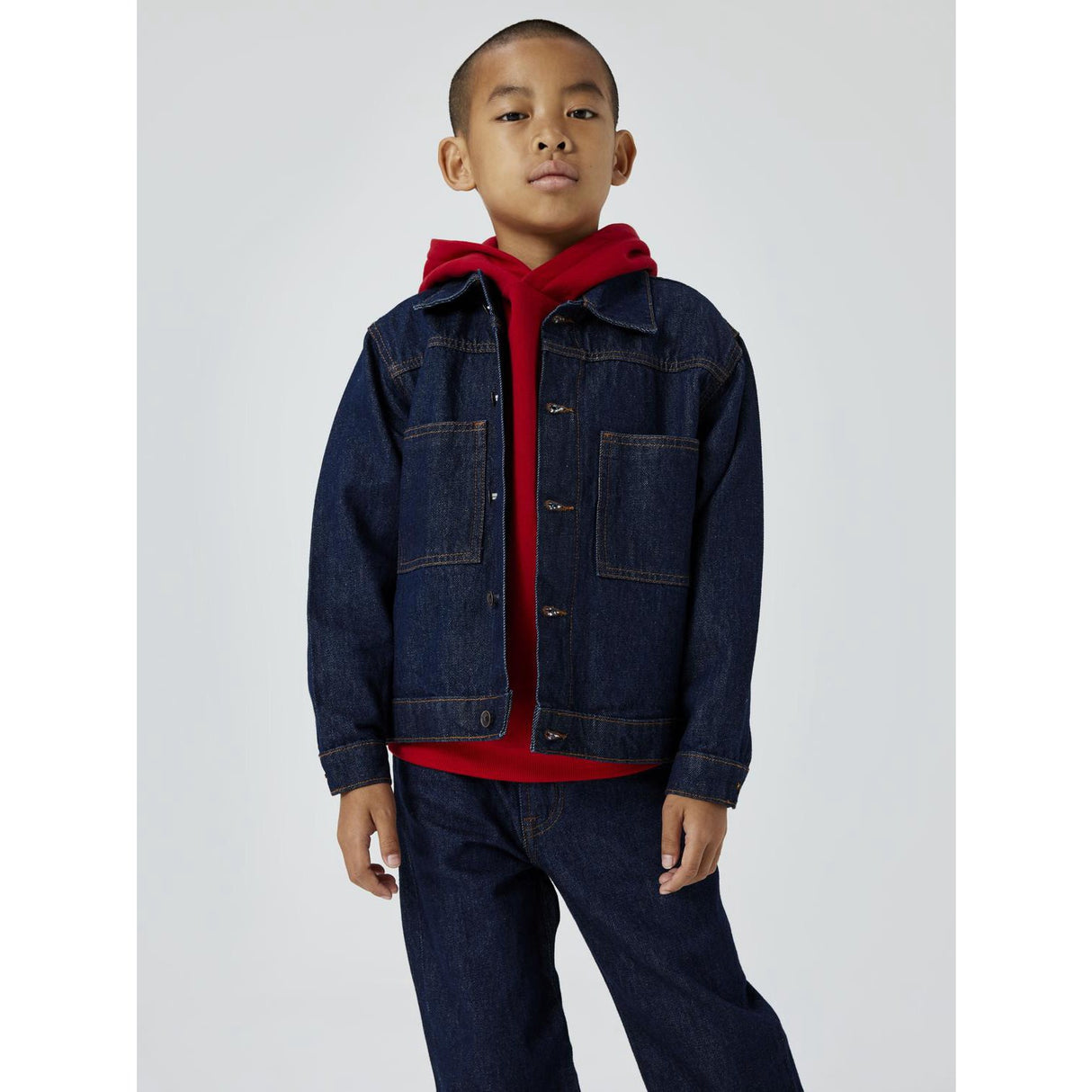 Name It Dark Blue Denim Unwashed Reese Denim Jacka