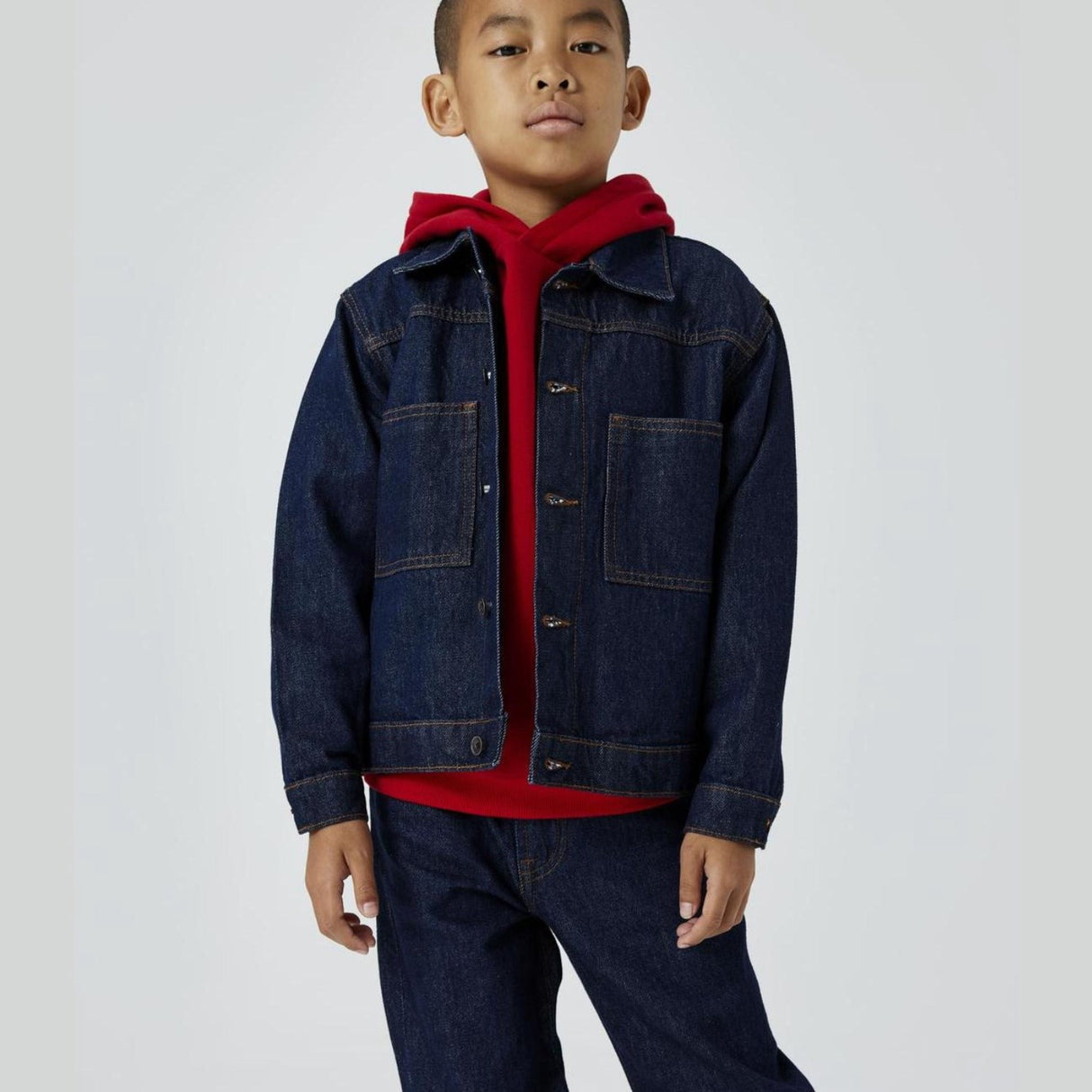 Name It Dark Blue Denim Unwashed Reese Denim Jacka