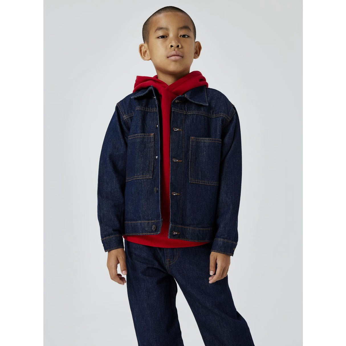 Name It Dark Blue Denim Unwashed Reese Denim Jacka