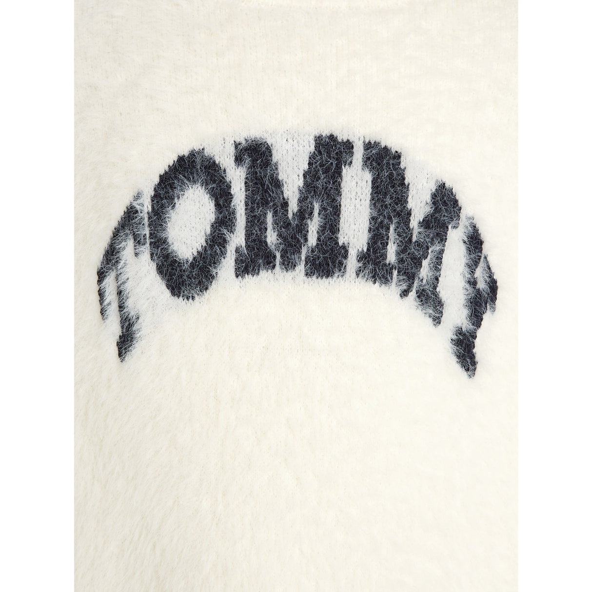 Tommy Hilfiger Ivory Petal Turtleneck Fluffy Sweat Klänning