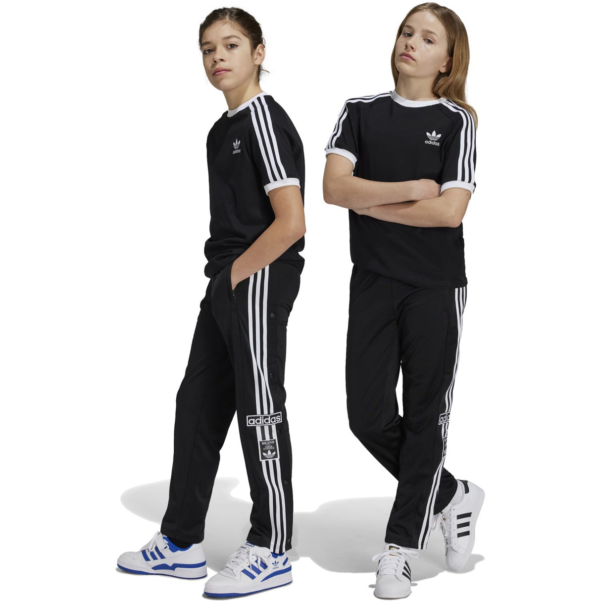 adidas Originals Black/White Adi Break Track Suit Byxor