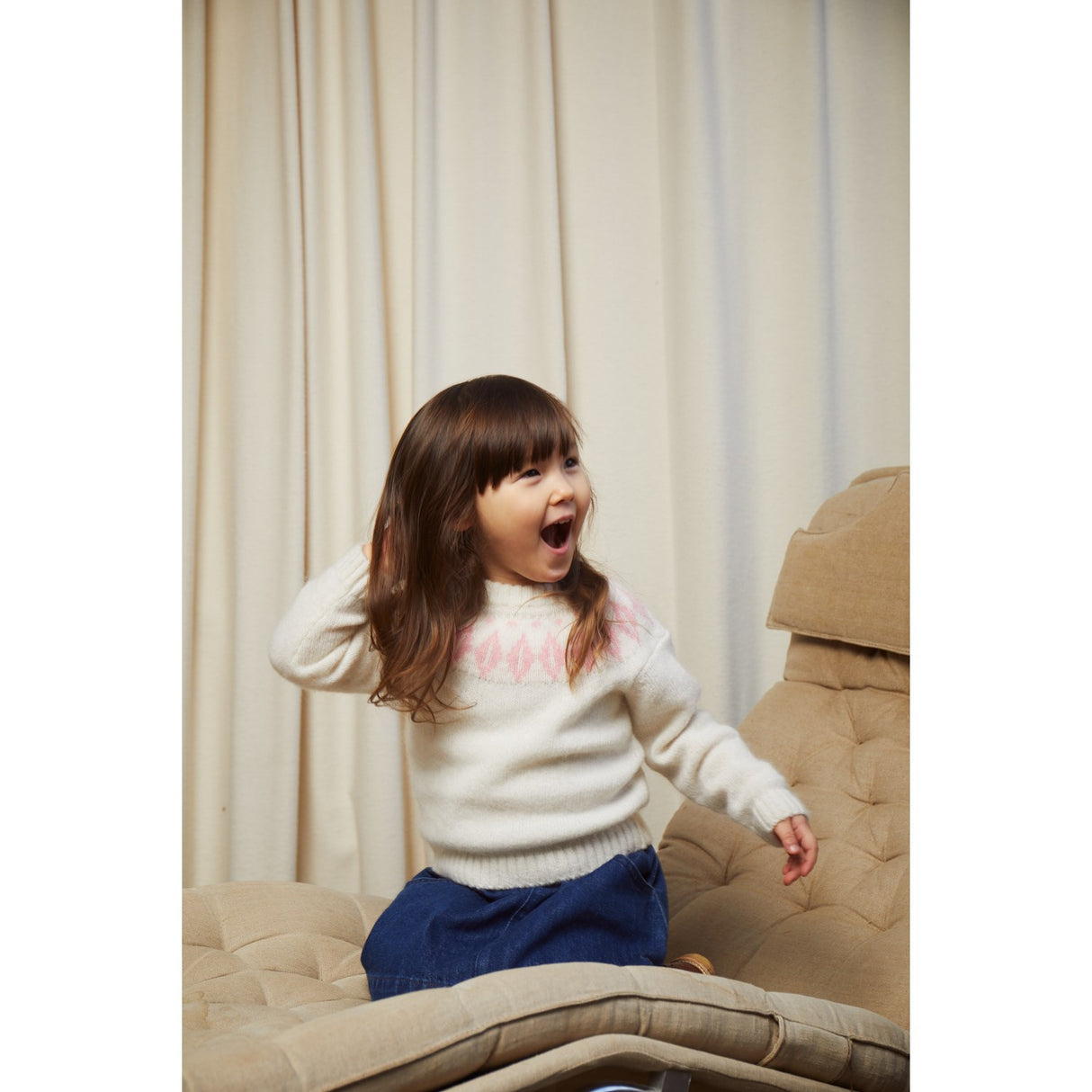 COPENHAGEN COLORS Kräm/Tuggummi Kombiull Island Blus