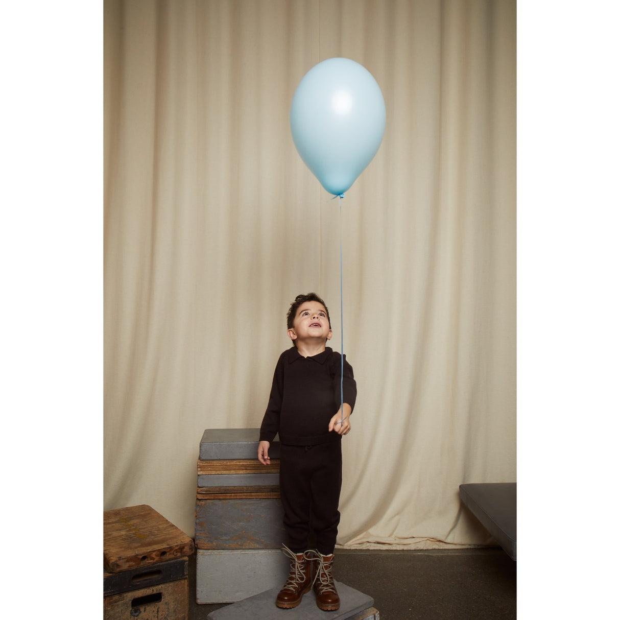 COPENHAGEN COLORS Dk Brown Merino Mysiga byxor