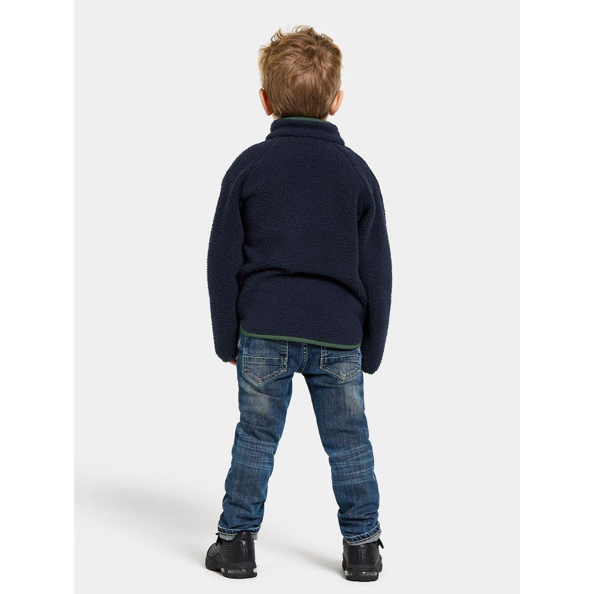 Didriksons Navy Gibbs Kids Fullzip Fleece Jacka 2