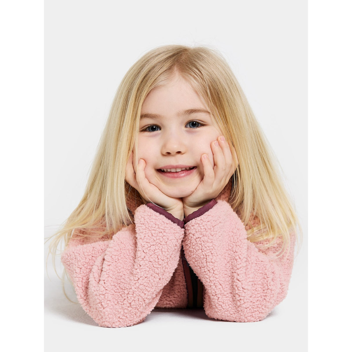 Didriksons Dusty Pink Gibbs Kids Fullzip Fleece Jacka 2