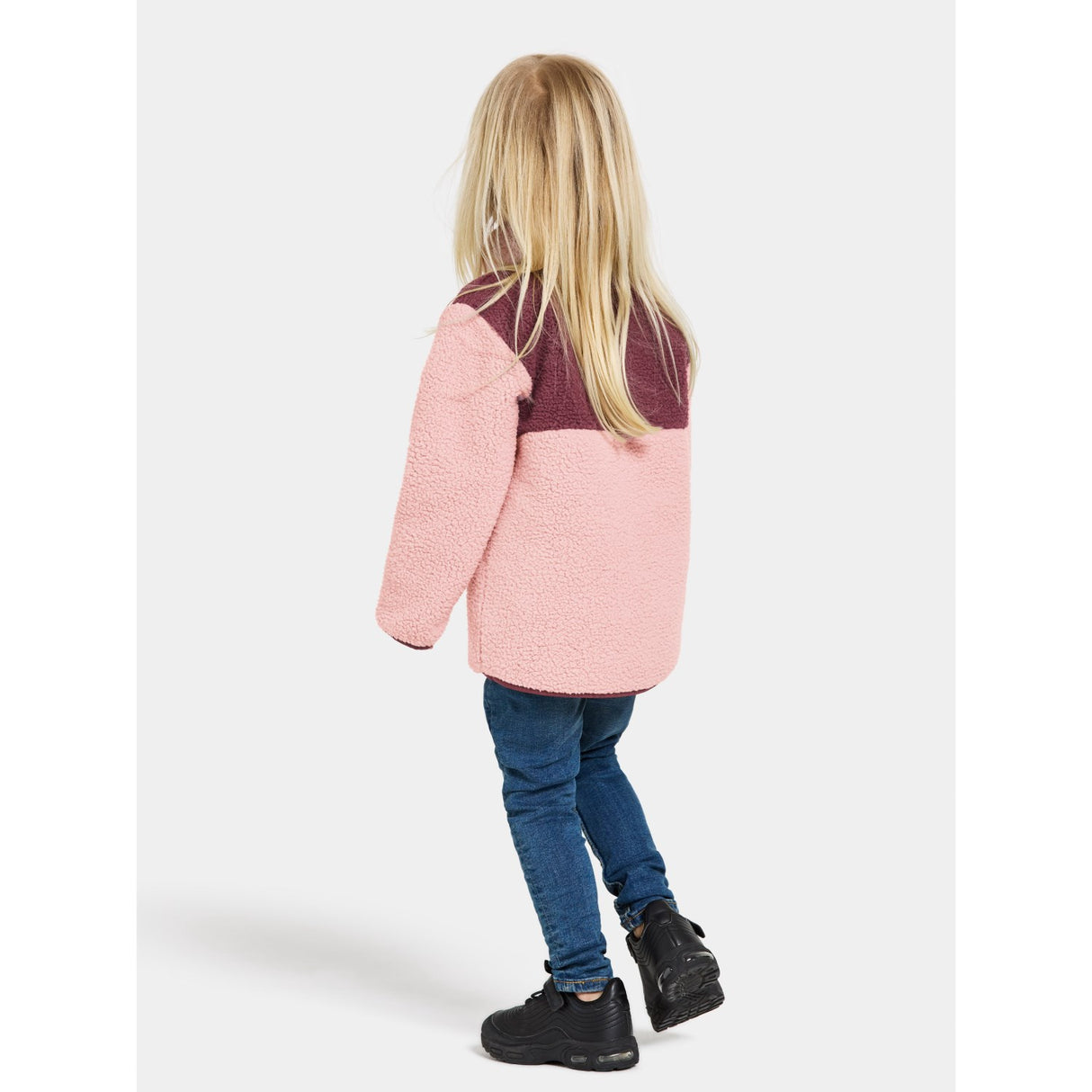 Didriksons Dusty Pink Gosig Kids Halfzip Fleece Jacka
