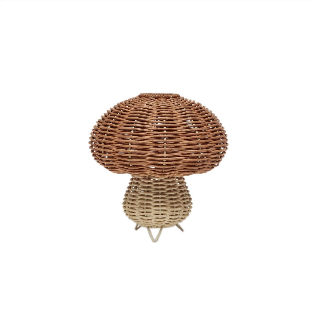 OYOY Nature Mushroom Rattan Nattlampa