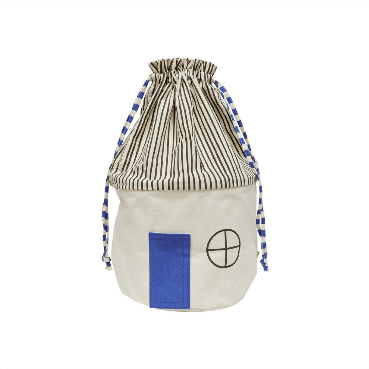 OYOY Optic Blue Koya förvaringskorg