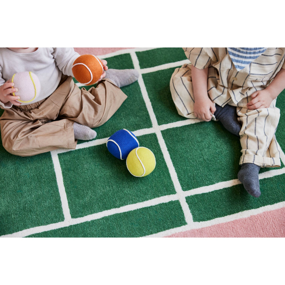 OYOY Green/Rose Tennis matta