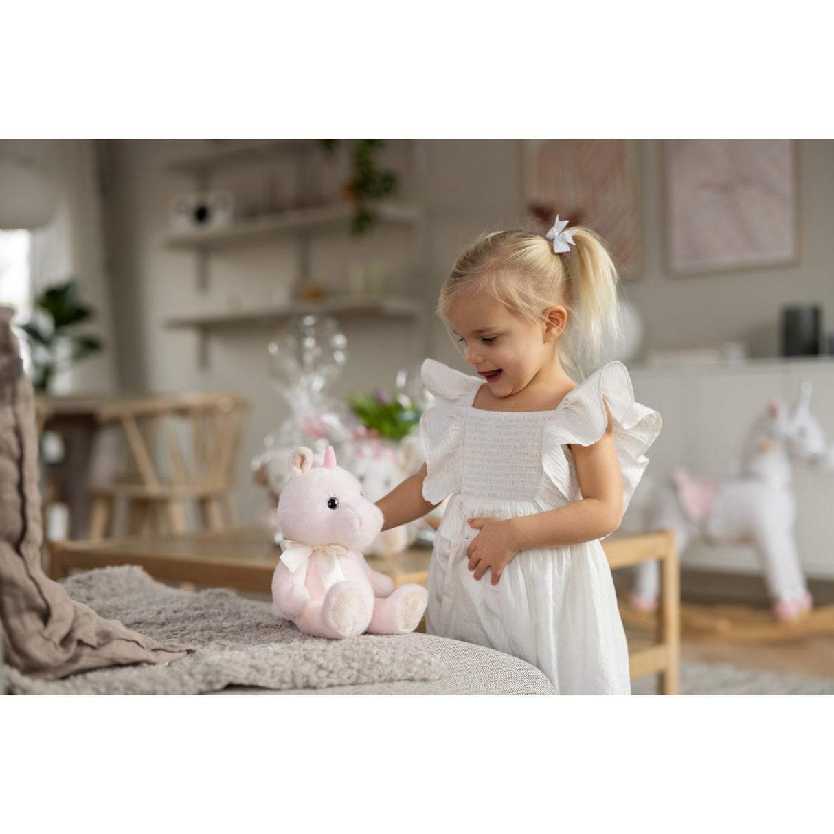 Teddykompaniet Teddy Unicorns - Unicorn Enya, Rosa, 20 cm