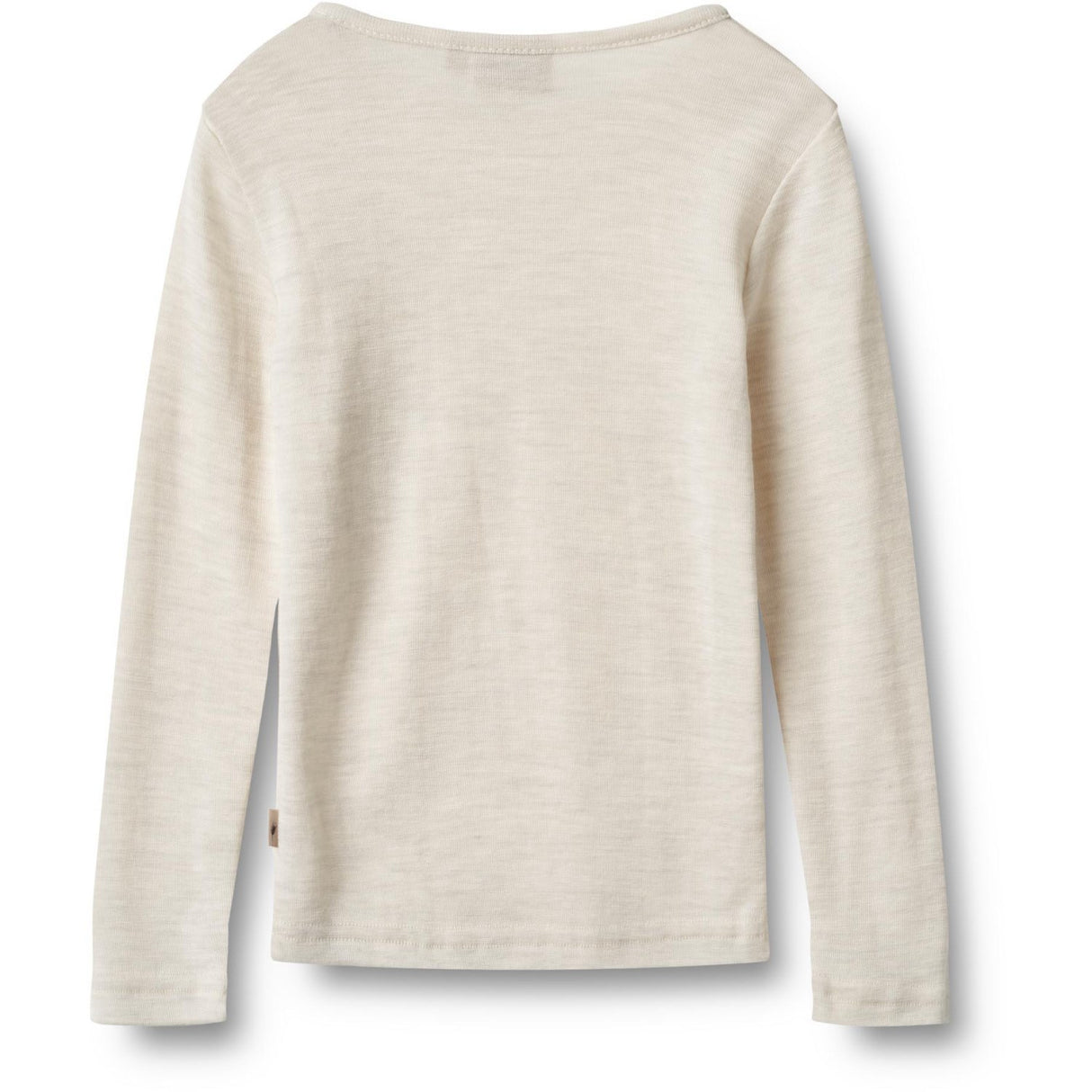 Wheat Eggshell Melange Wool Blus Alfie