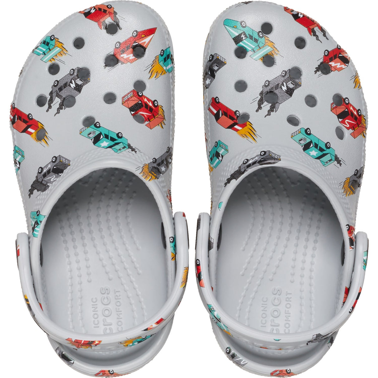 Crocs Mirage/Multi Classic Race Cars Graphic Clog