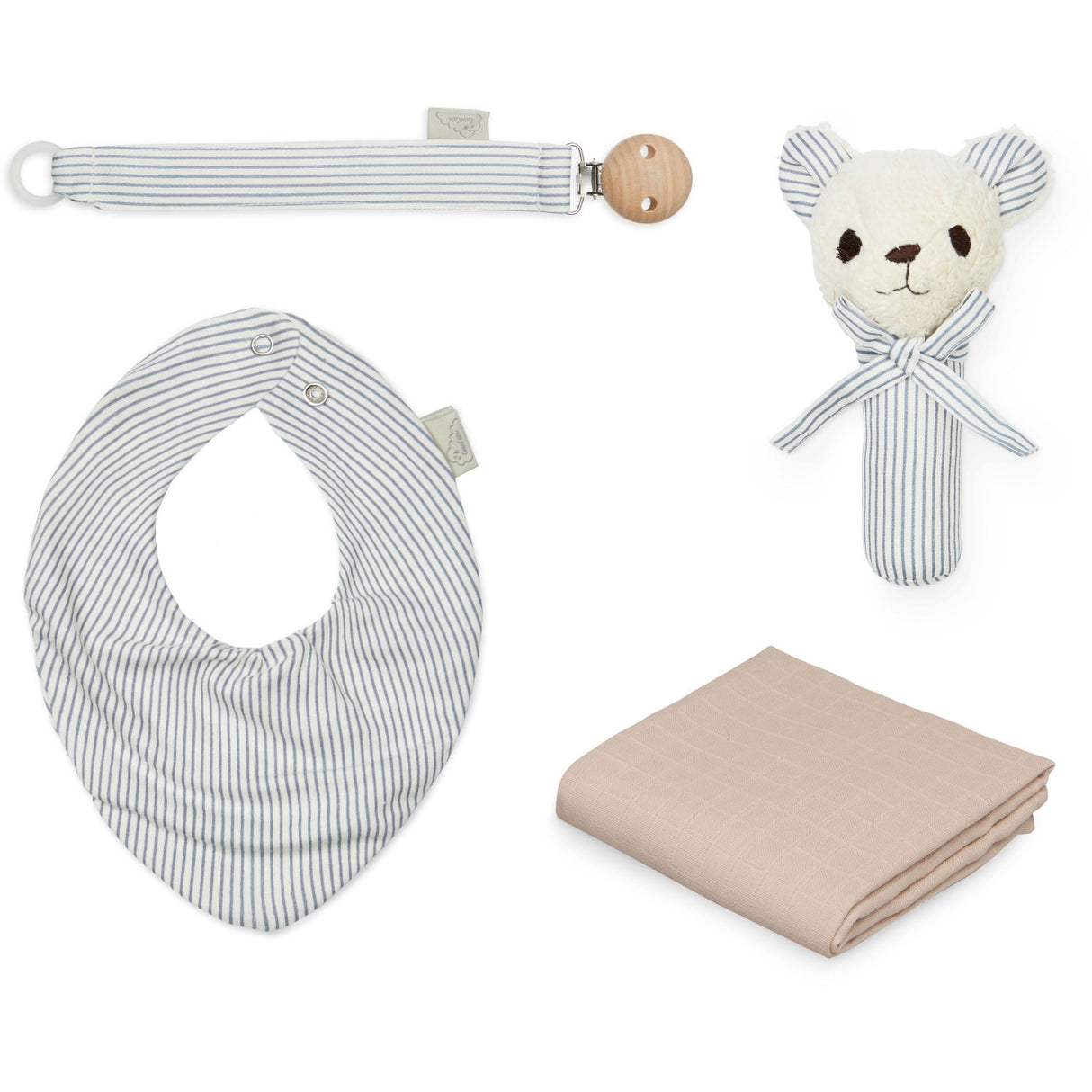Cam Cam Copenhagen Classic Stripes Blue Baby Essentials Presentförpackning