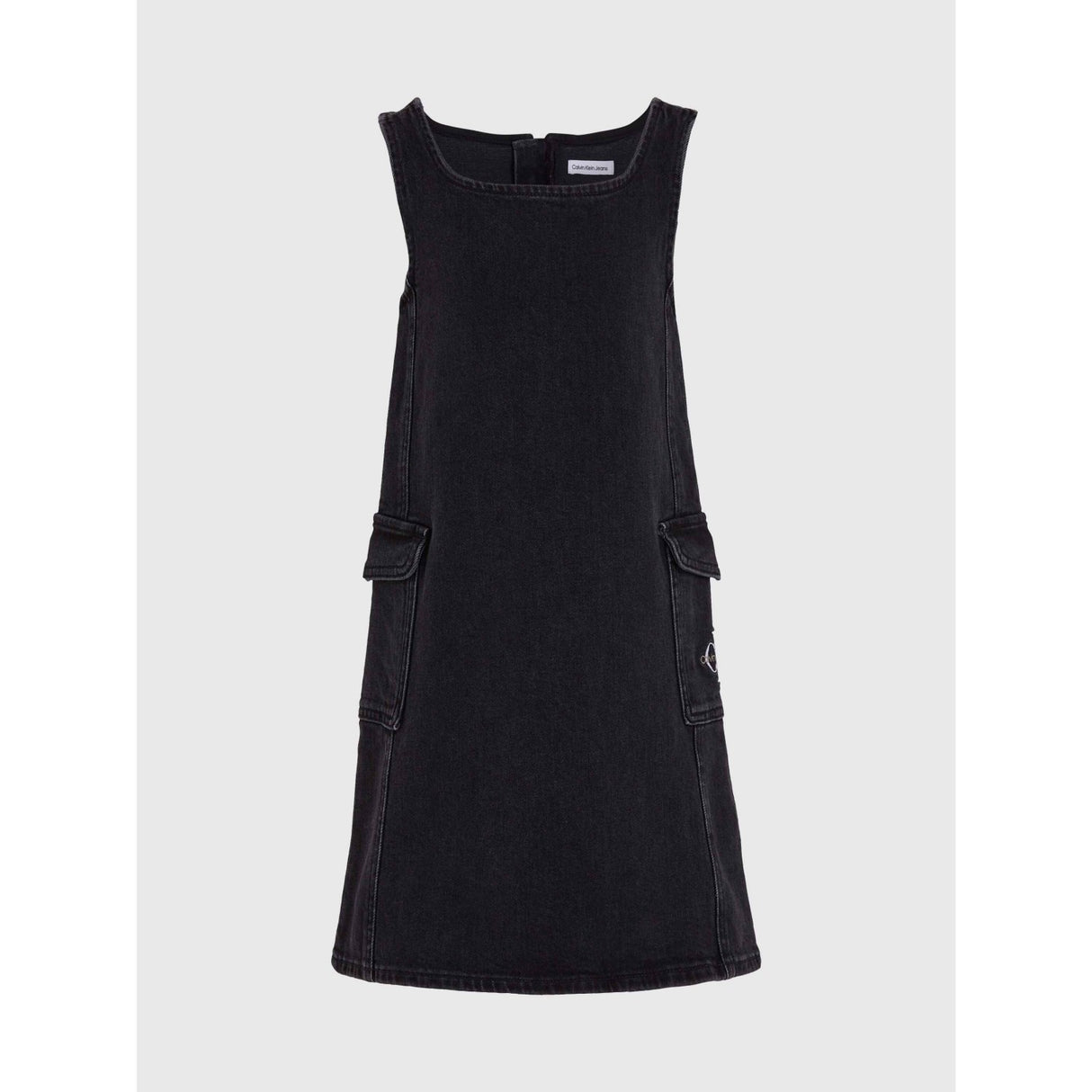 Calvin Klein Charcoal Grey Rgd Denim Klänning