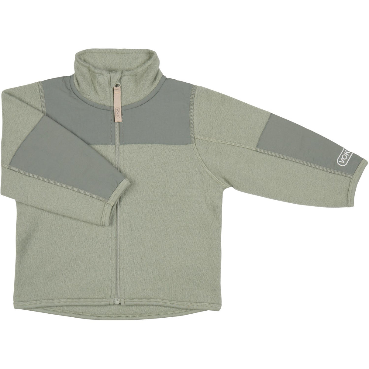 Voksi® Misty Green Ull Jacka Fleece