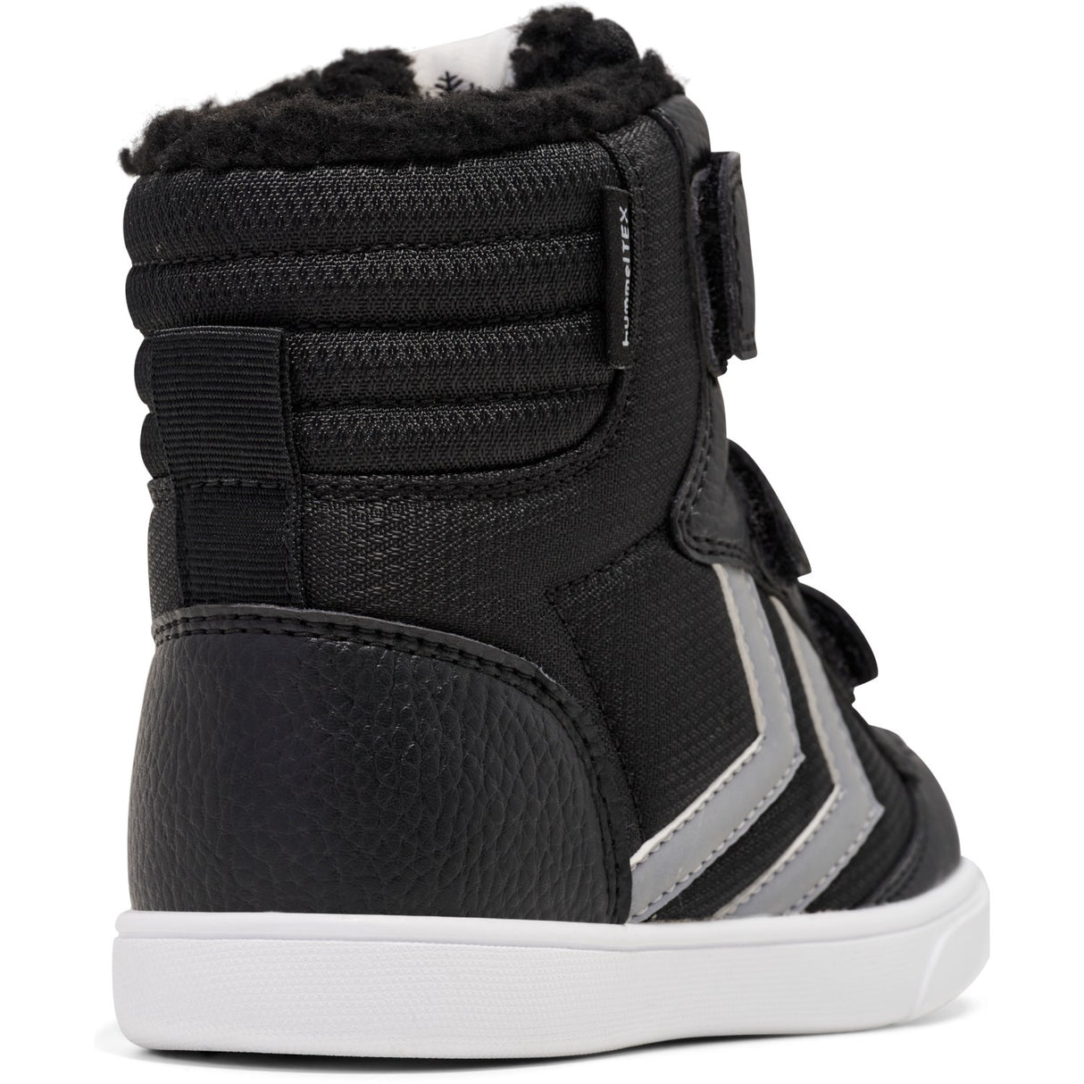 Hummel Black/Grey Stadil Super Poly Vinterstövlar Mid Tex Jr